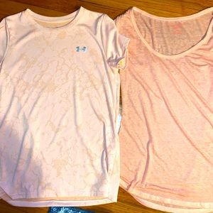 Soft workout tops. Under armour, American eagle, express. Size small.